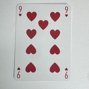 Louis Vuitton Playing Card - 9 Red Hearts